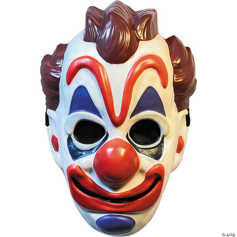 Adults Haunt Clown Injection Plastic Half Mask – One Size