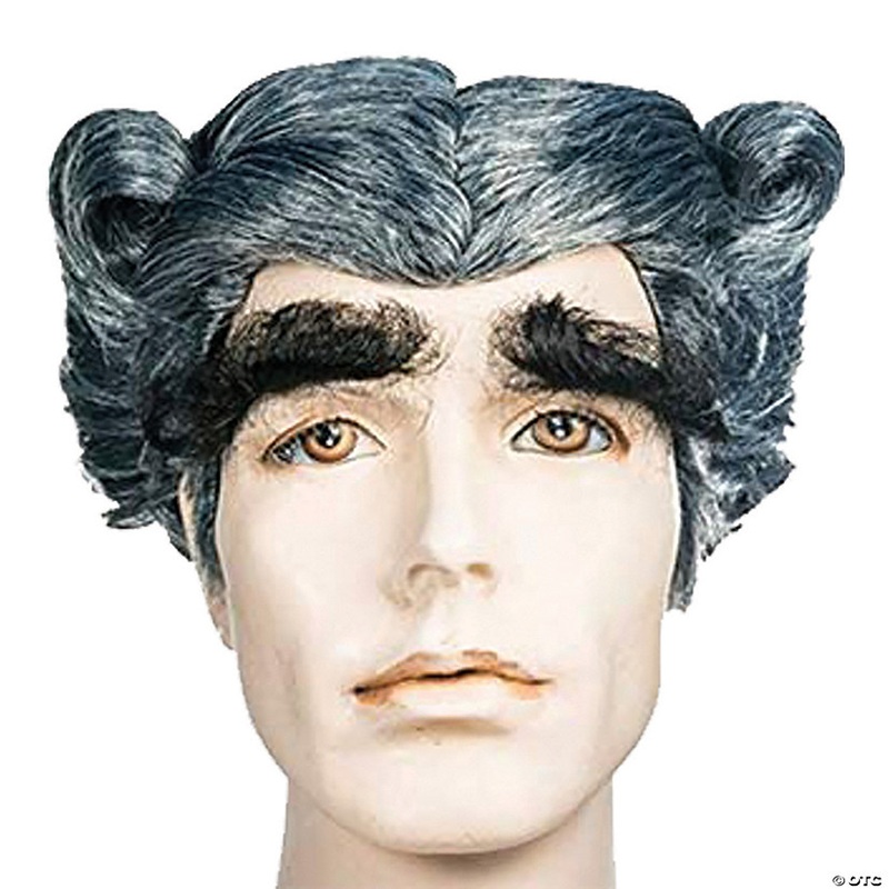 Adults Mayor Hoo Center Part with Side Curls Wig
