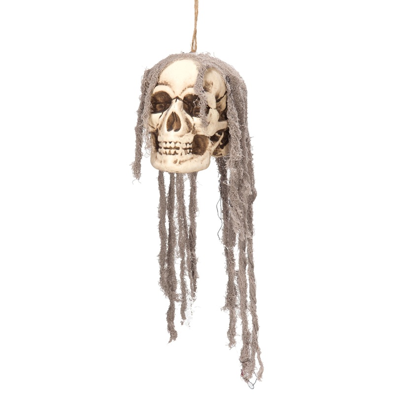 Skull hanging decoration 17x14cm
