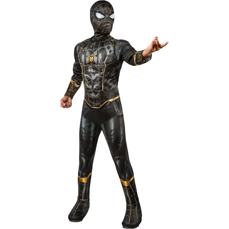 Spider-Man No Way Home Black and Gold Costume – Kids