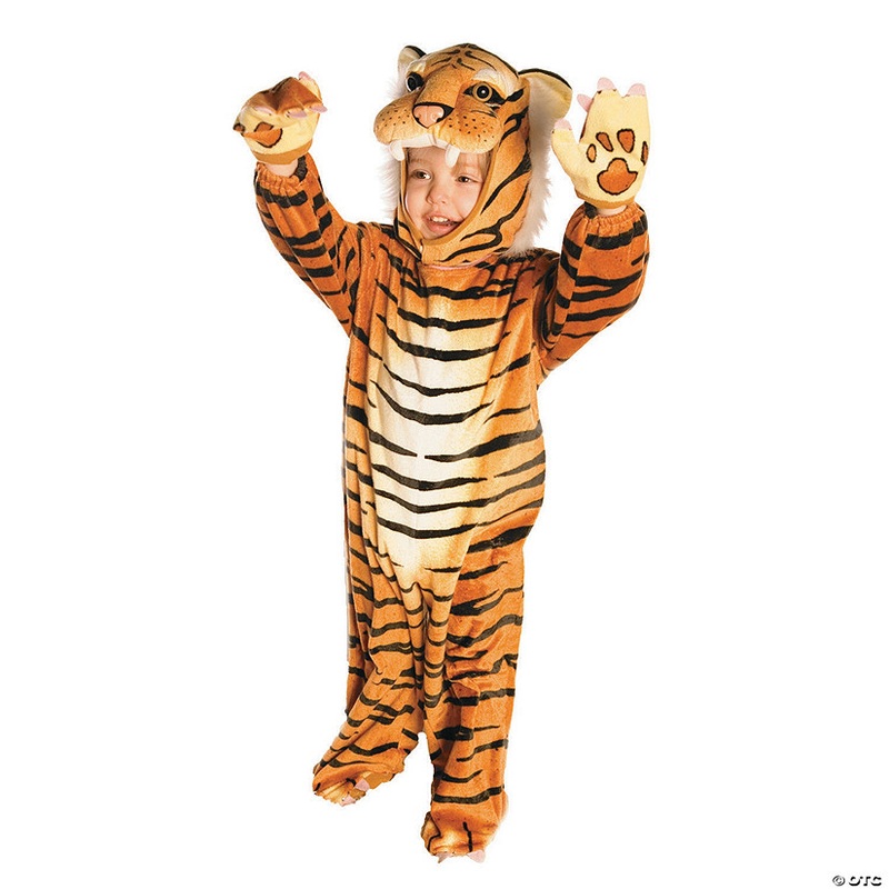 Toddler Plush Tiger Costume|TOD 2T-4T|TOD18-2T|INF 6-12