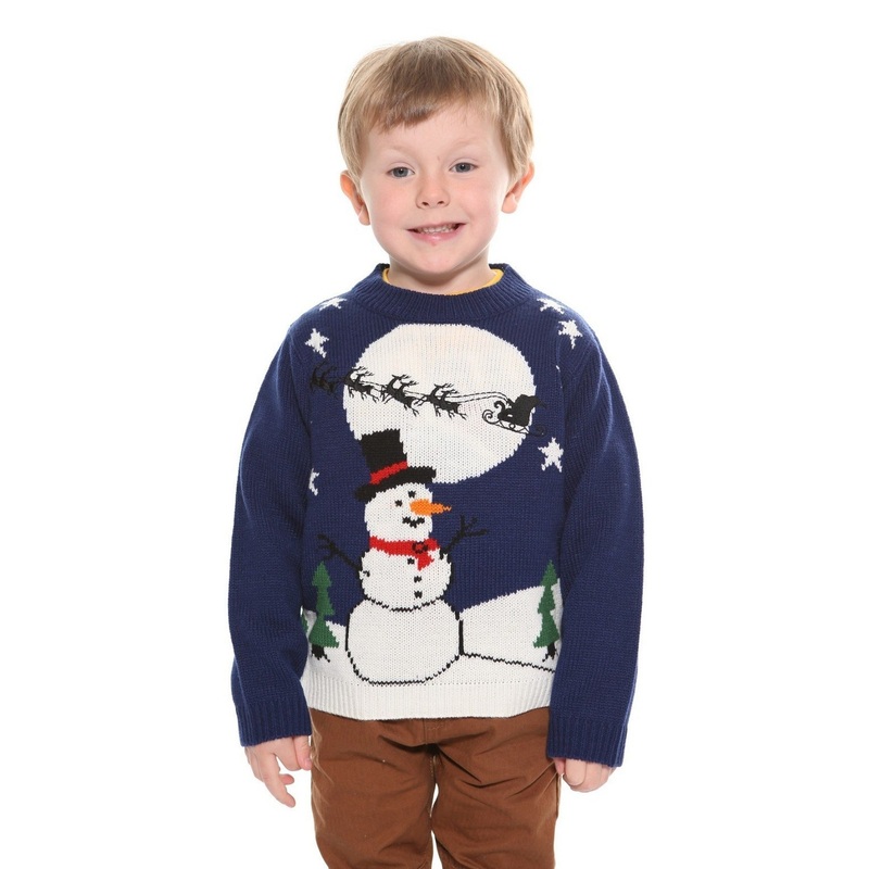 Child Snowman Christmas Jumper