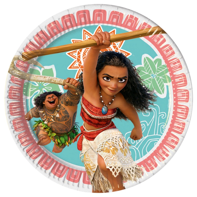 Vaiana 8 paper plates 20cm