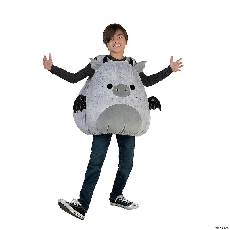 Kids Deluxe Squishmallows Gio the Gargoyle Stuffed Costume – One Size