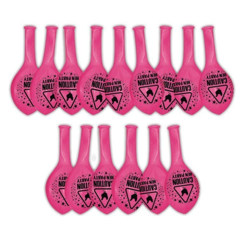 Pink Hen Party Balloons 9 – 15 Pack