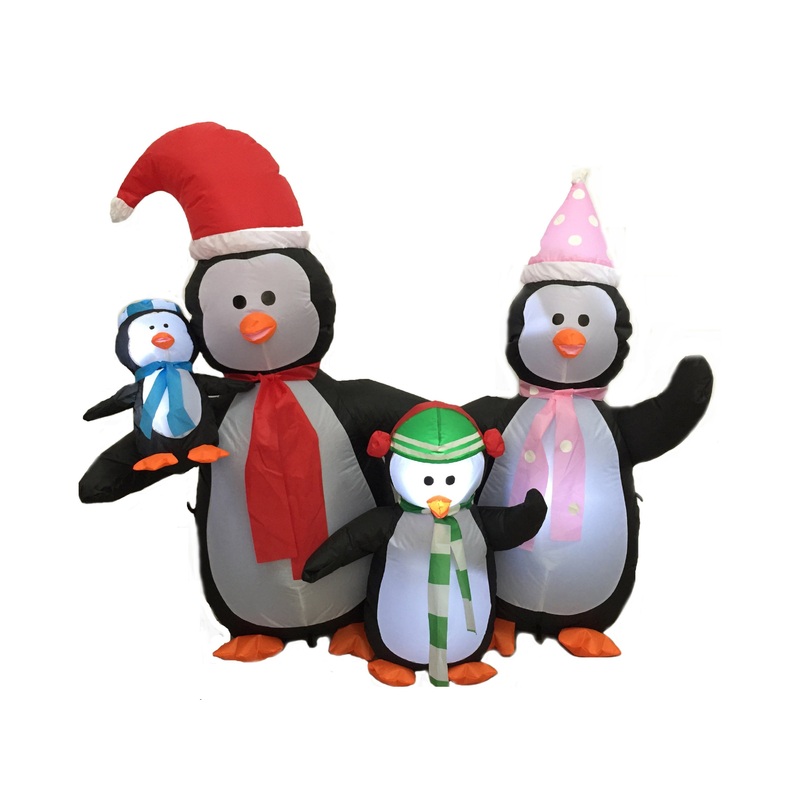 4FT Inflatable Penguin Family Indoor Outdoor Holiday Party Decoration