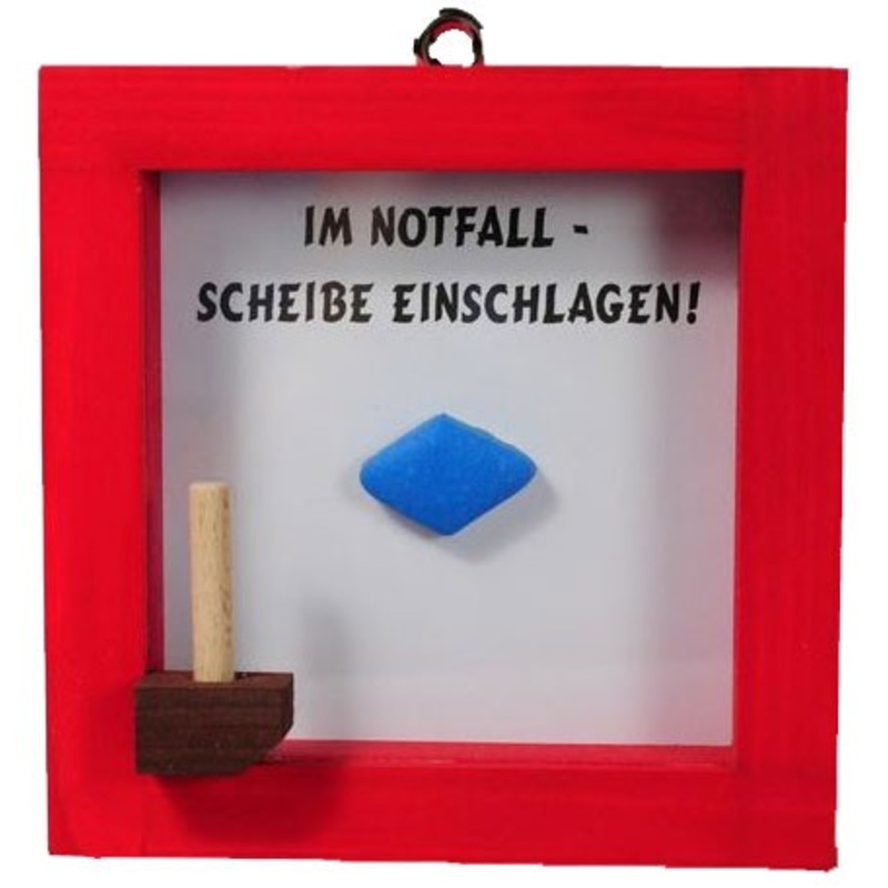 Emergency potency pill wooden box 12 x 12cm