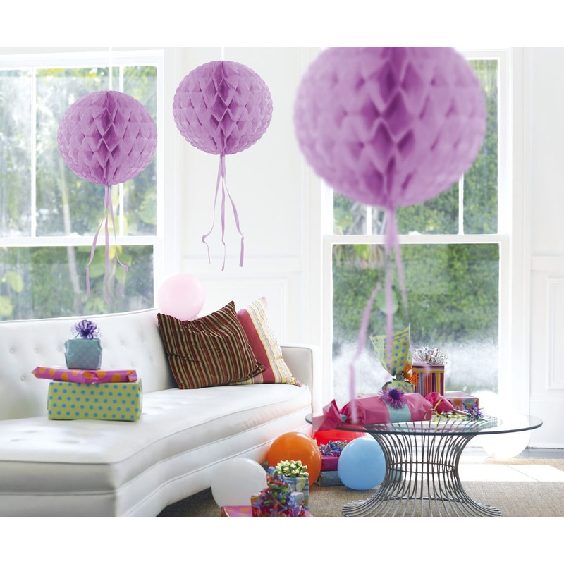 Honeycomb ball purple 30cm