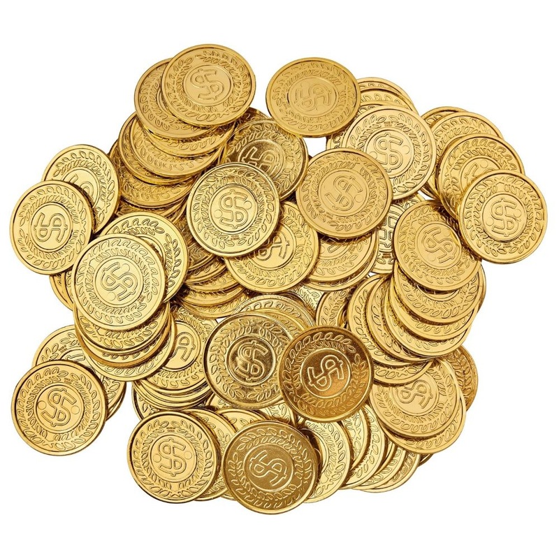 100 golden dollar coins