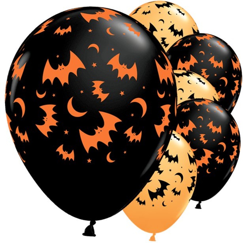 25 bat swarm balloons 28cm