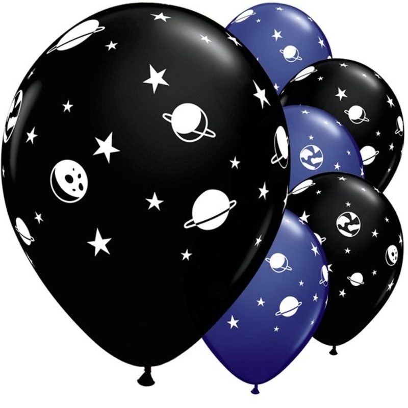 25 space wonder balloons 28cm
