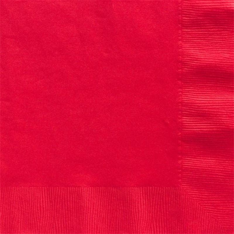 50 red napkins Basel 40cm