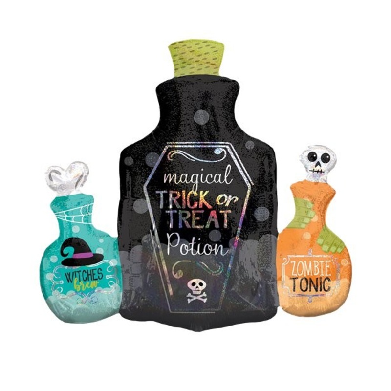 Foil balloon poison bottles 71cm