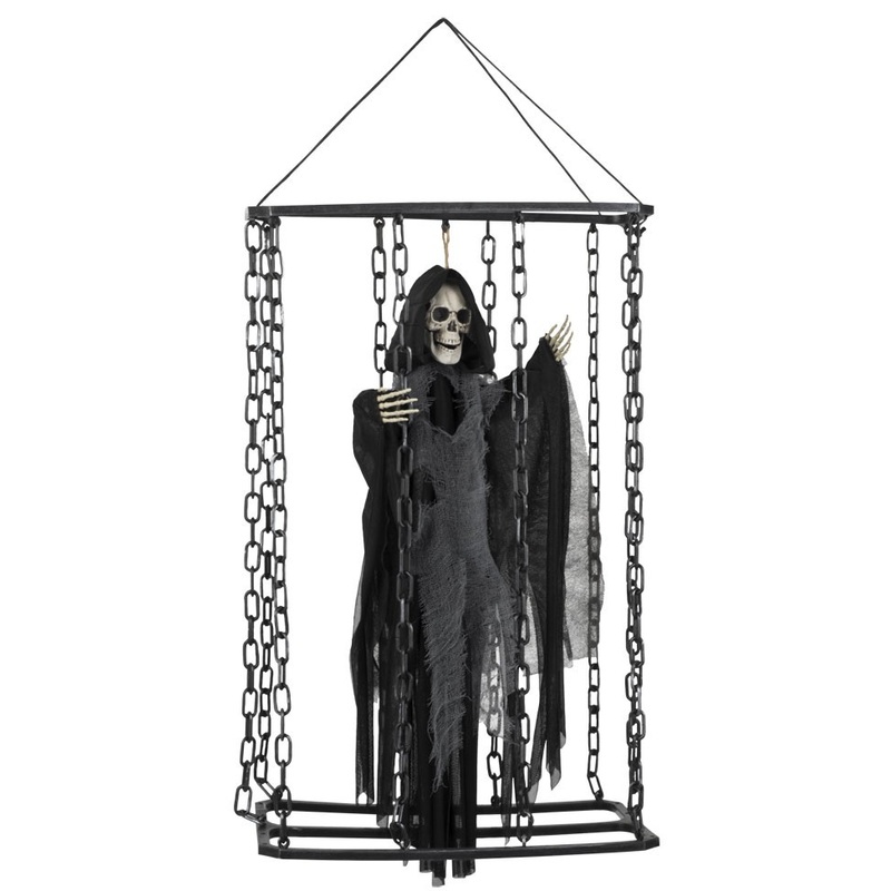 Grim reaper in a cage to hang up 50cm