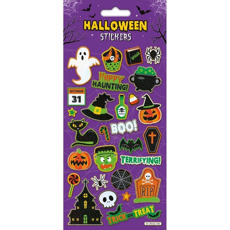 Halloween sticker Happy Haunting