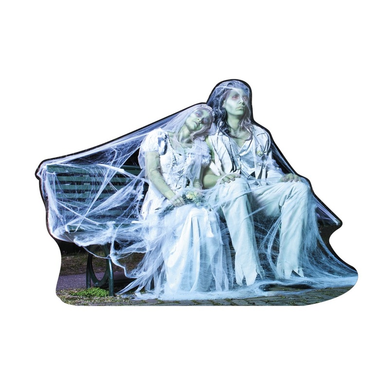 Zombie Wedding From The Crypt Bridal Couple Hanging Decoration 46 x 65cm