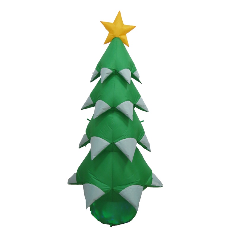 6FT Christmas Gree Tree with Star, Home Yard Inflatable Decoration