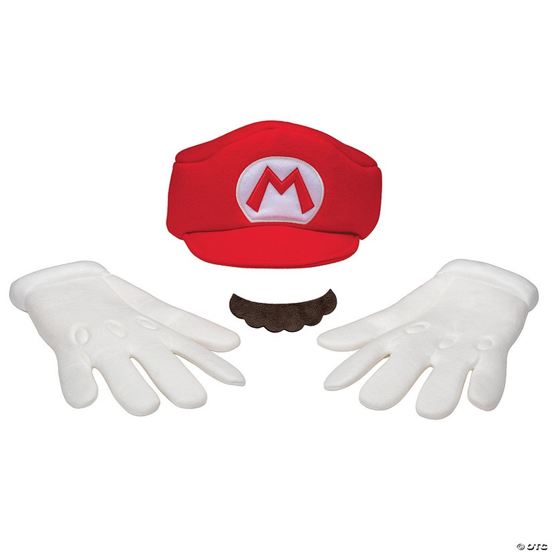 Adults Elevated Super Mario Bros Mario Costume Accessory Kit