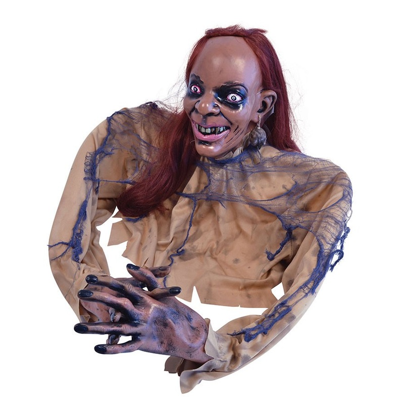 Horrible Zombie Lady Halloween decoration