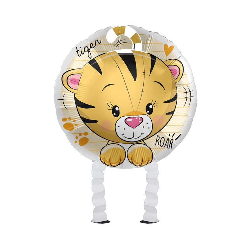 Small Tiger Airwalker foil balloon 43cm