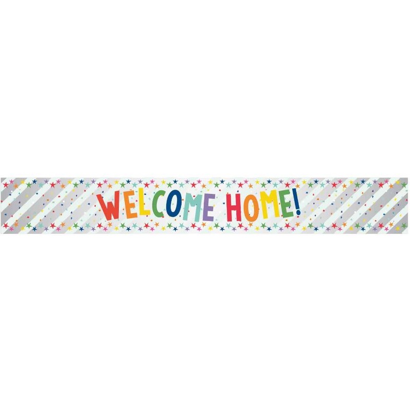 Welcome Home Foil Banner – 2.7m