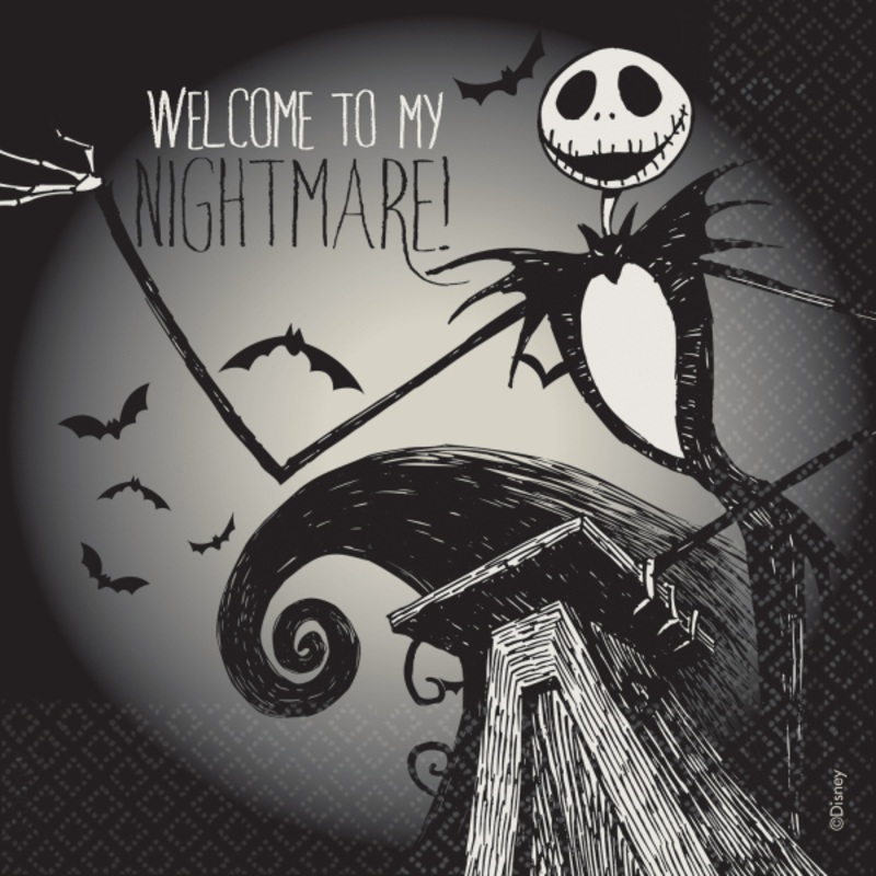 16 Nightmare Before Christmas napkins 33x33cm
