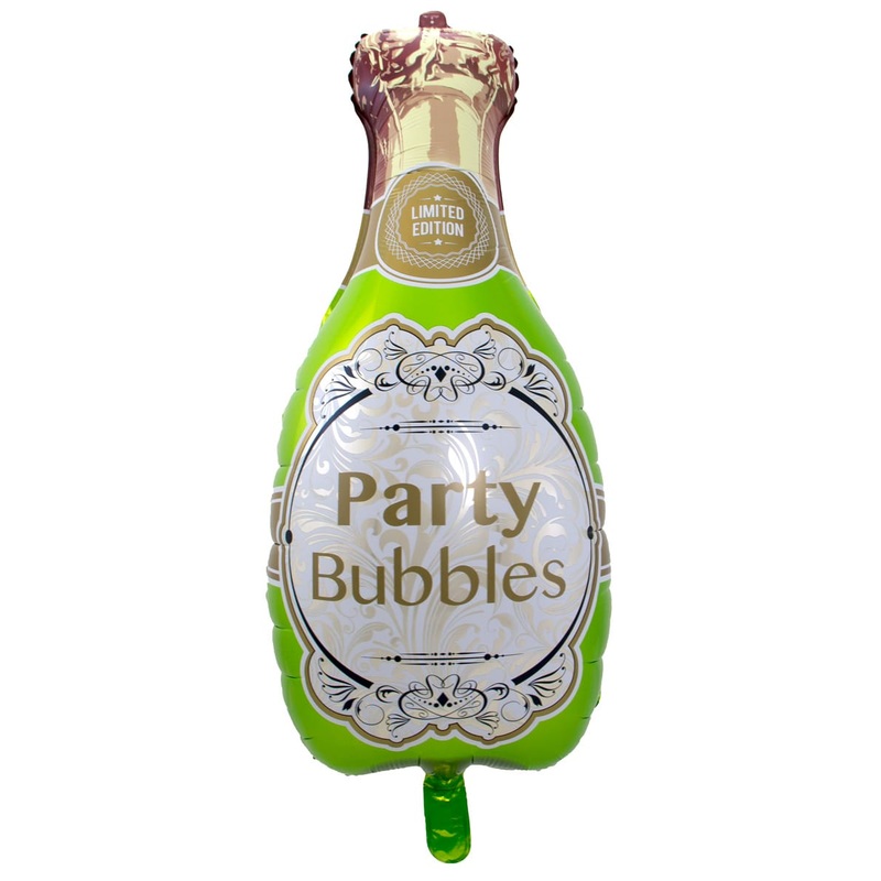 Foil balloon champagne bottle