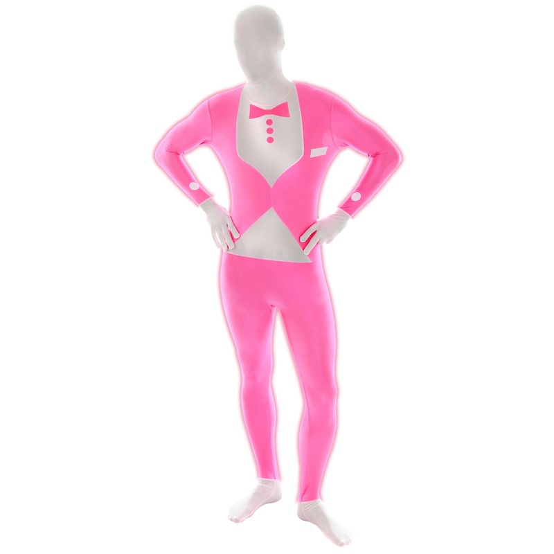 Morphsuit Tuxedo In Pink M|M|L|XL|XXL