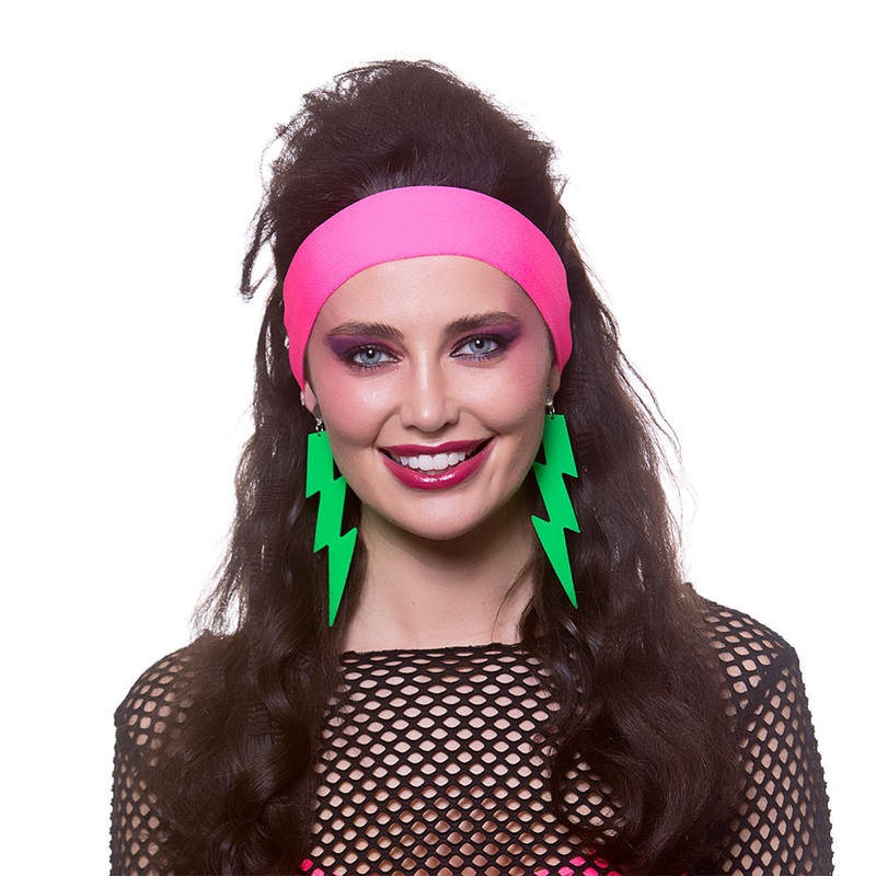 80’s Earrings – Neon Green