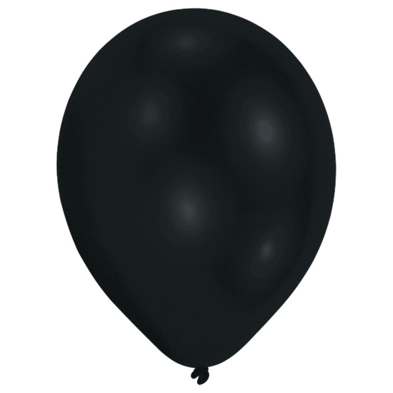 Set of 50 air balloons black 27.5cm