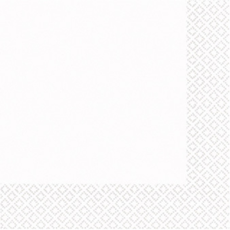 50 napkins Mila white 33cm