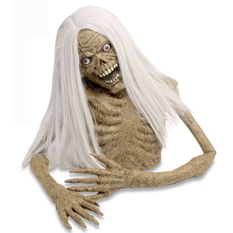 Crazy zombie woman Nicole with wig 100cm