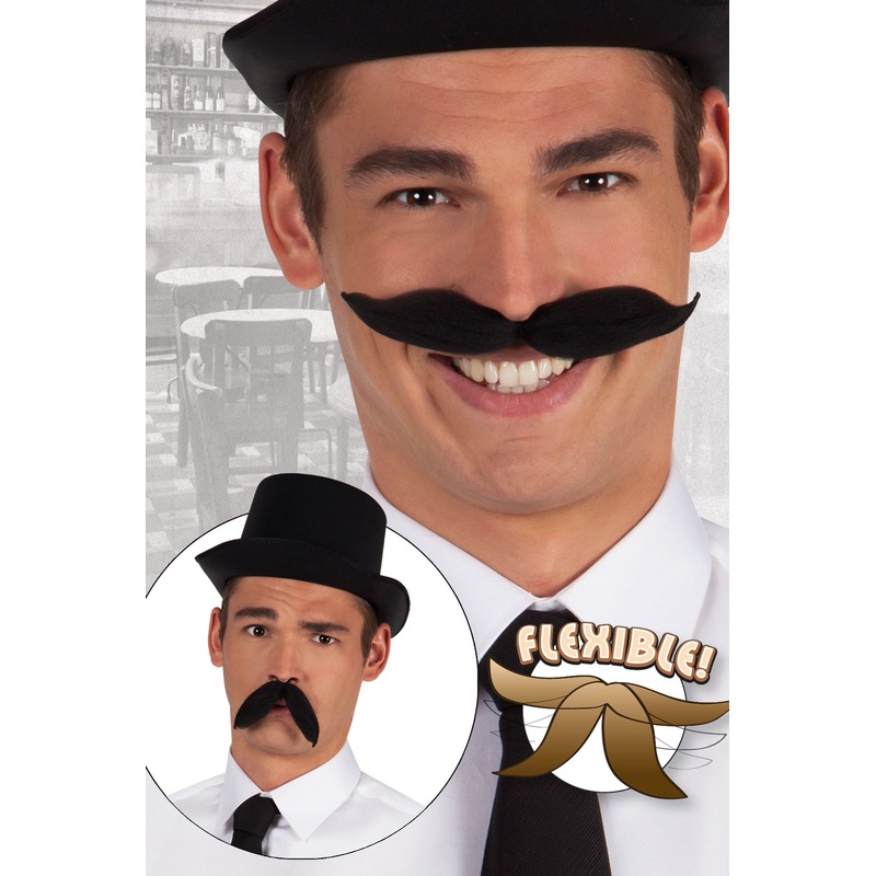 Flexible mustache