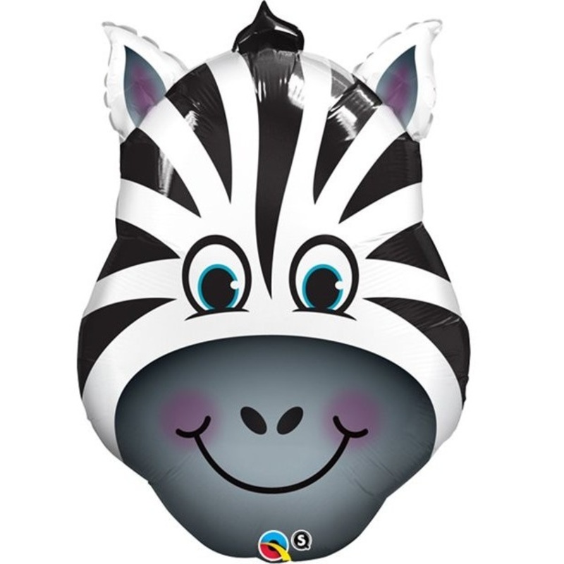 Zebra Joey foil balloon 81cm