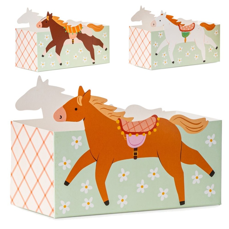 3 snack boxes Galloppel 17 x 11 x 7.5cm