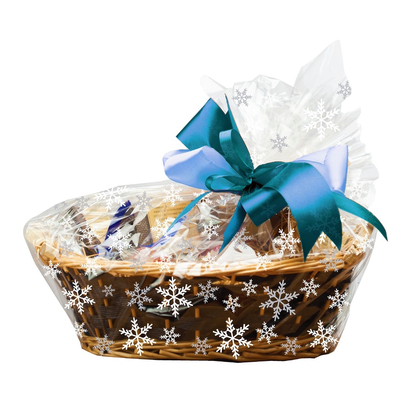 6 snowflake gift bags 41 x 46cm