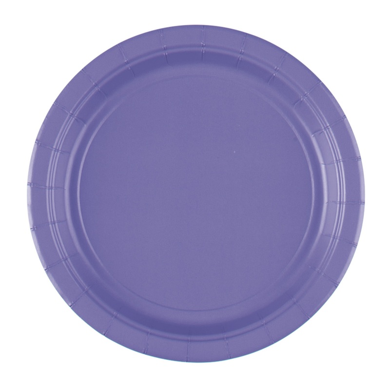 8 paper plates Mila purple 17.7cm