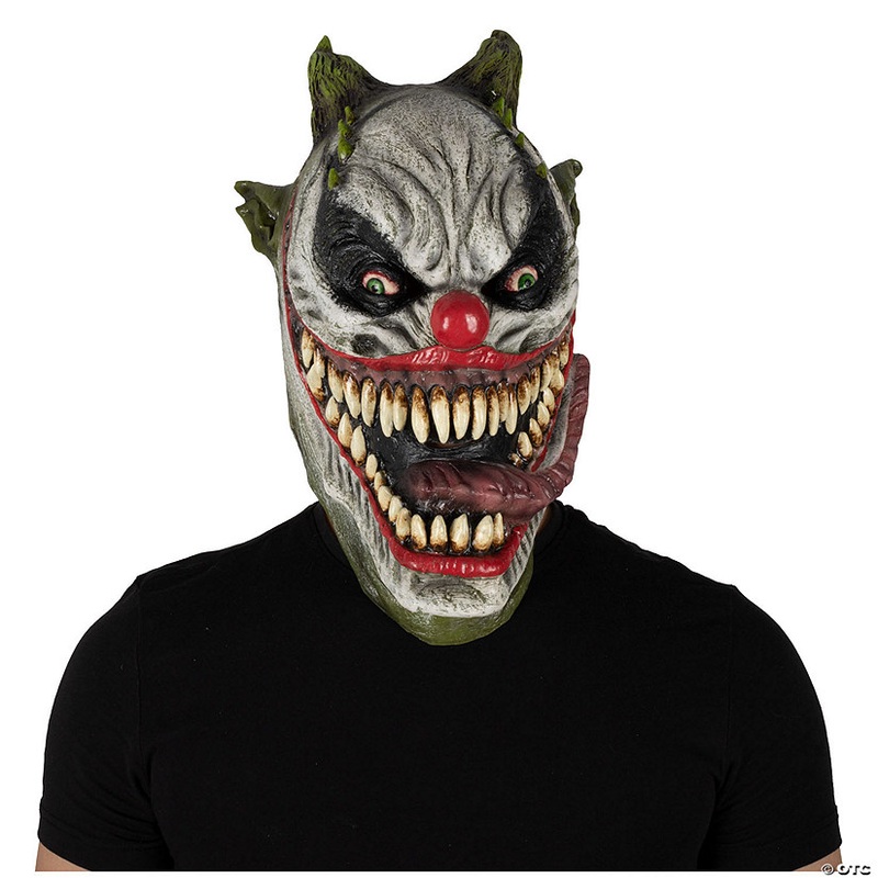 Adults Ghoulish Productions Clowns Mutant Clown Overhead Latex Mask – One Size