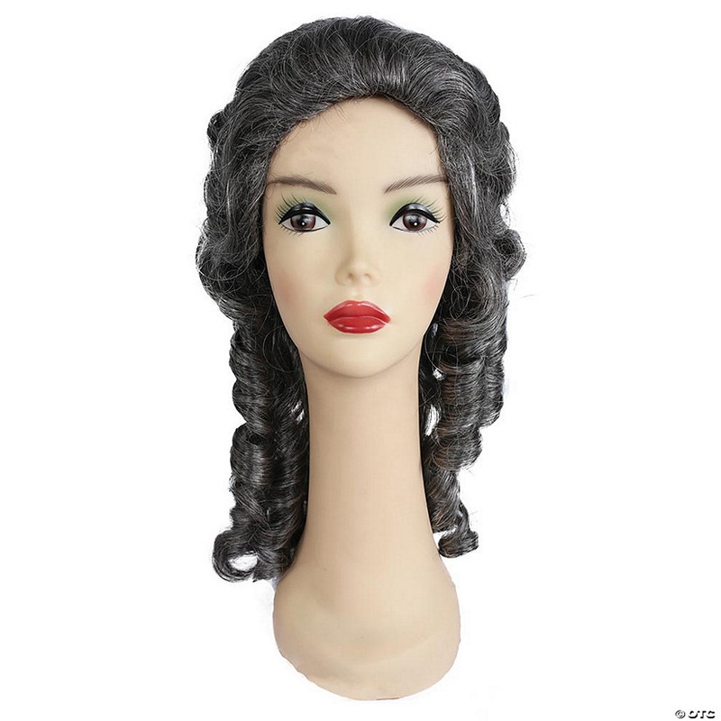 Adults Southern Belle with Ringlets Wig – Medium Brown Gray 44