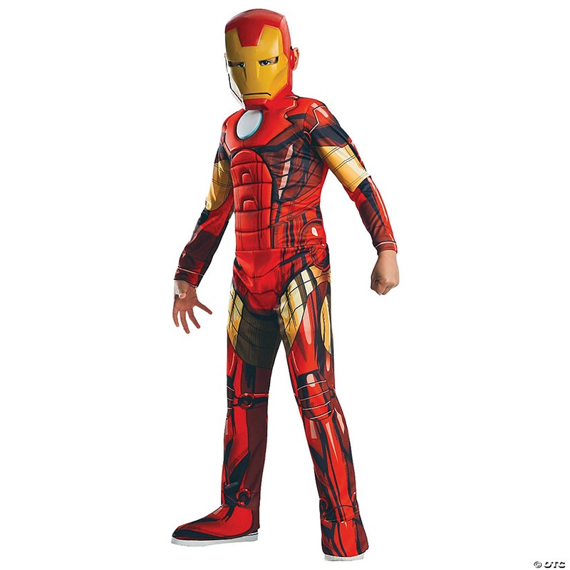 Boy’s Deluxe Muscle Iron Man Costume