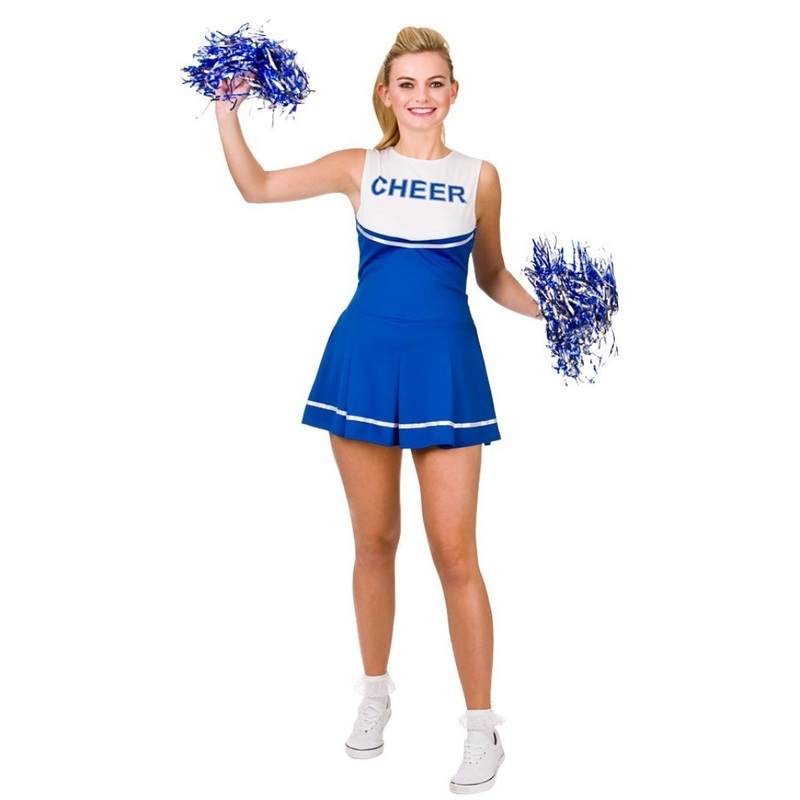 Cheerleader Royal Blue /White – Plus Size Costume