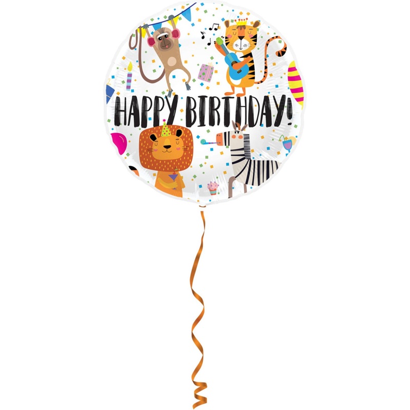 Party animals birthday balloon 45cm