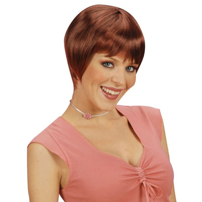 Reddish page cut wig for women