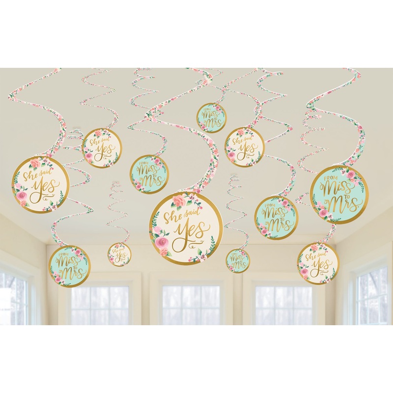 12 Miss to Mrs decorative spirals