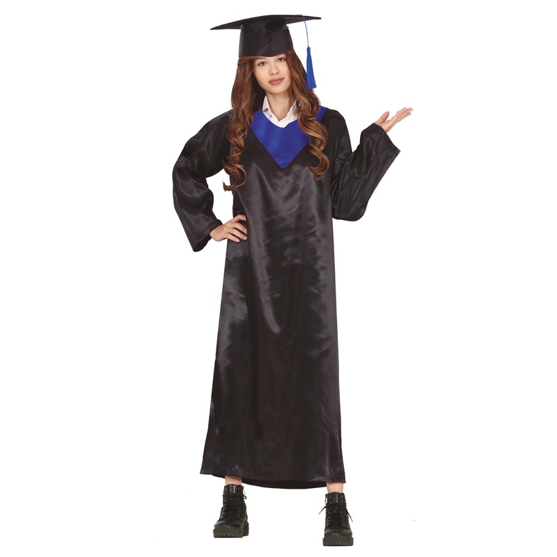 Blue & Black Graduation Robe – Tween
