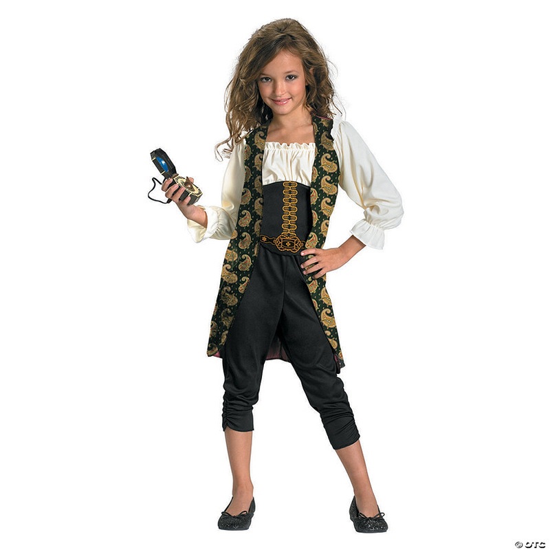Girls Classic Pirates of the Caribbean Angelica Costume – Small