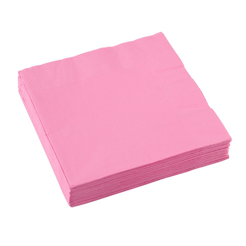 50 napkins Mila light pink 33 x 33cm