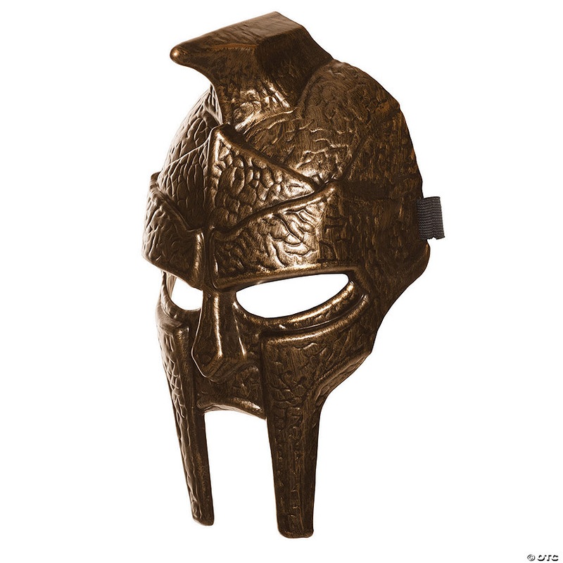 Adults Bronze Roman Soldier Helmet Face Mask