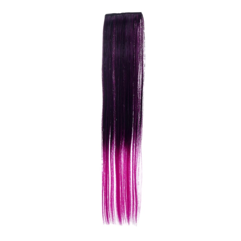 2 Clips Extension Strand Straight 45 cm Ombre Purple YZF-P2S18P-1BTTF2405
