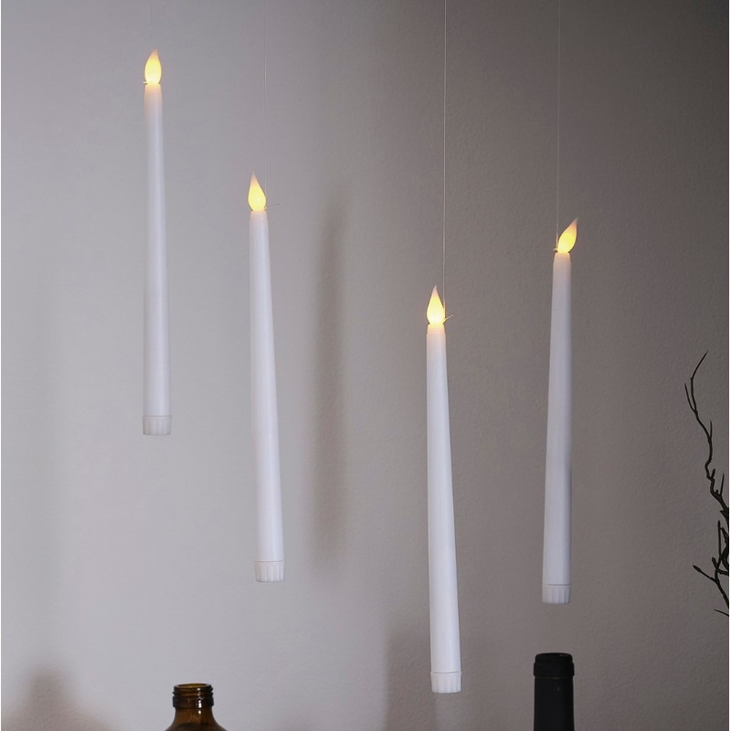 Flying candles haunted house garland